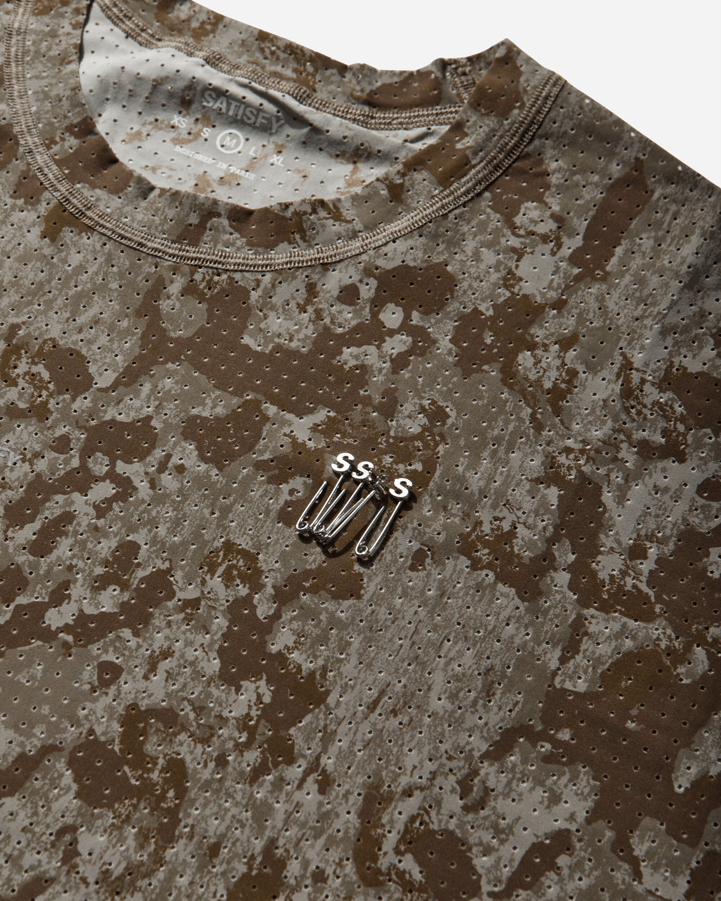 Satisfy Wmns Space O Muscle Tee Camo T-Shirts Shortsleeve 21025 59F01