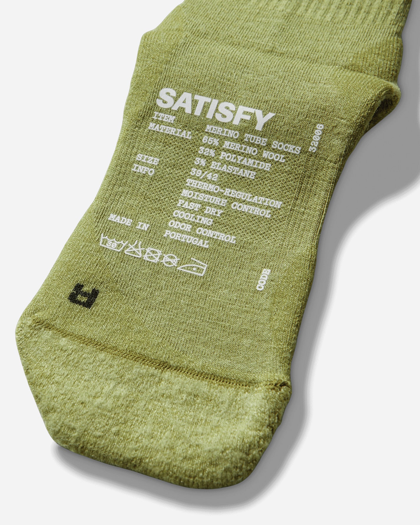 Satisfy Merino Nylon Tube Socks Tie Dye Grenoble Green Underwear Socks 32002 51H00