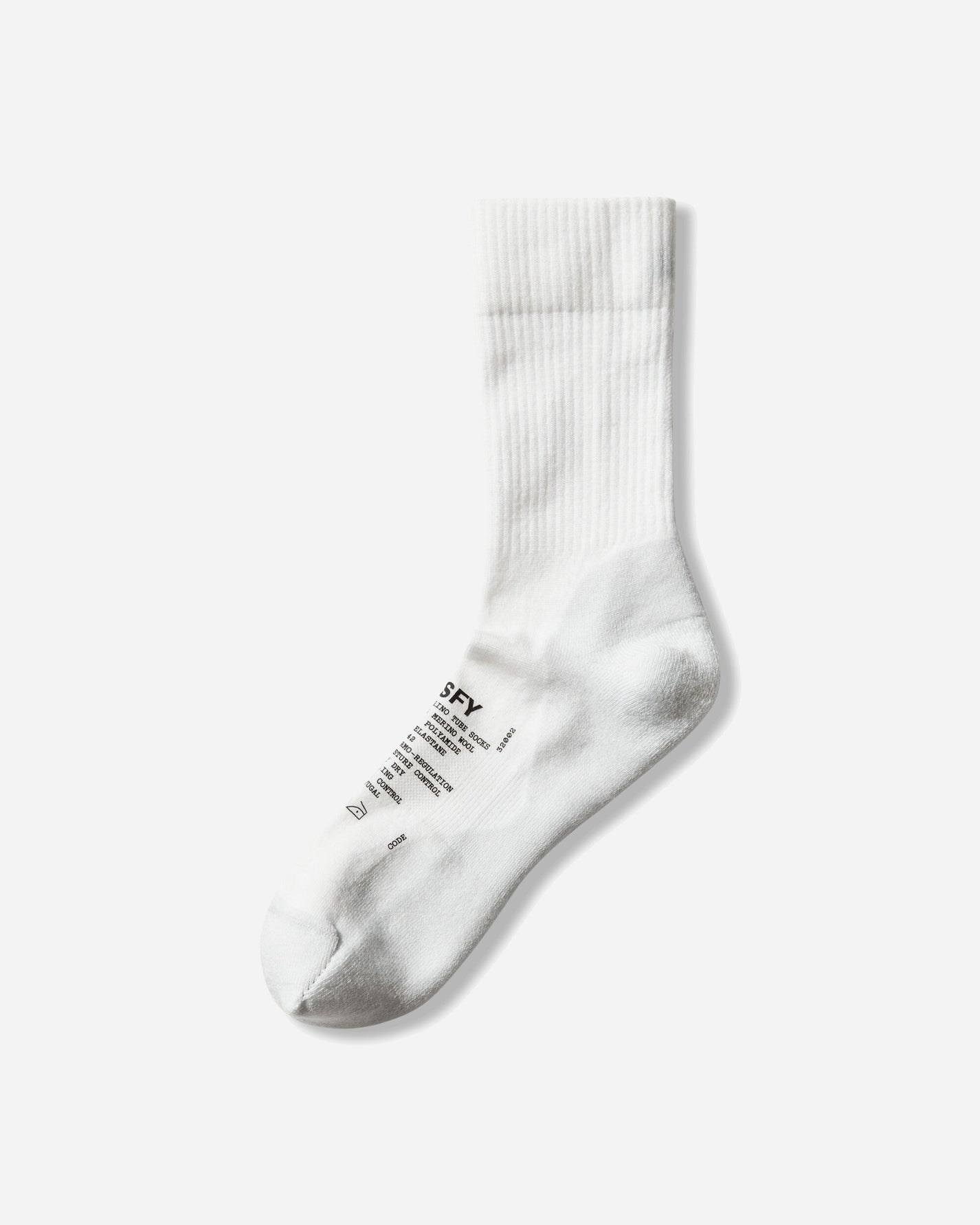 Satisfy Merino Nylon Tube Socks Off White Underwear Socks 32002 11100