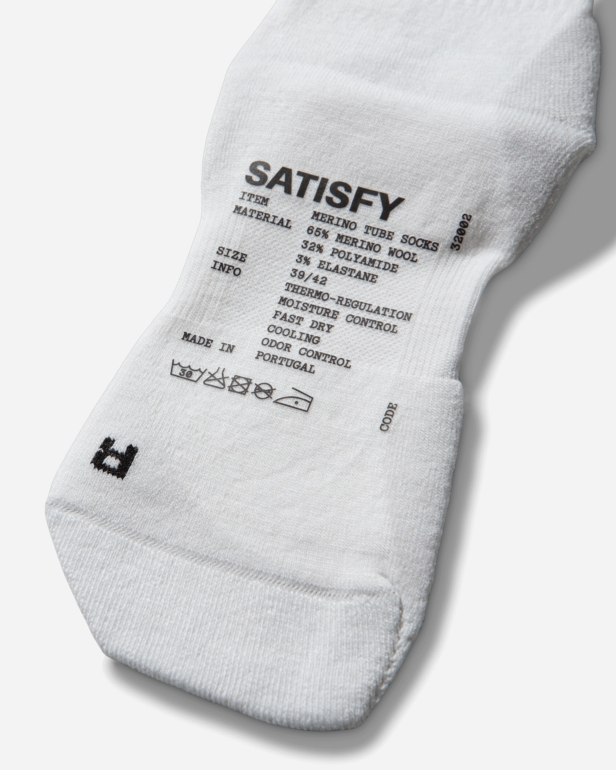Satisfy Merino Nylon Tube Socks Off White Underwear Socks 32002 11100