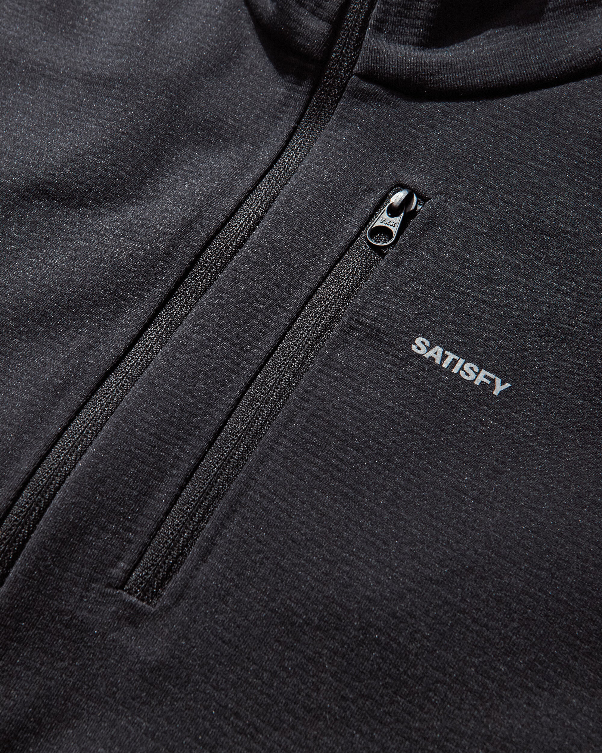 Satisfy FuzzFleece Half-Zip Black Sweatshirts Zip-Ups 11013 RRSA
