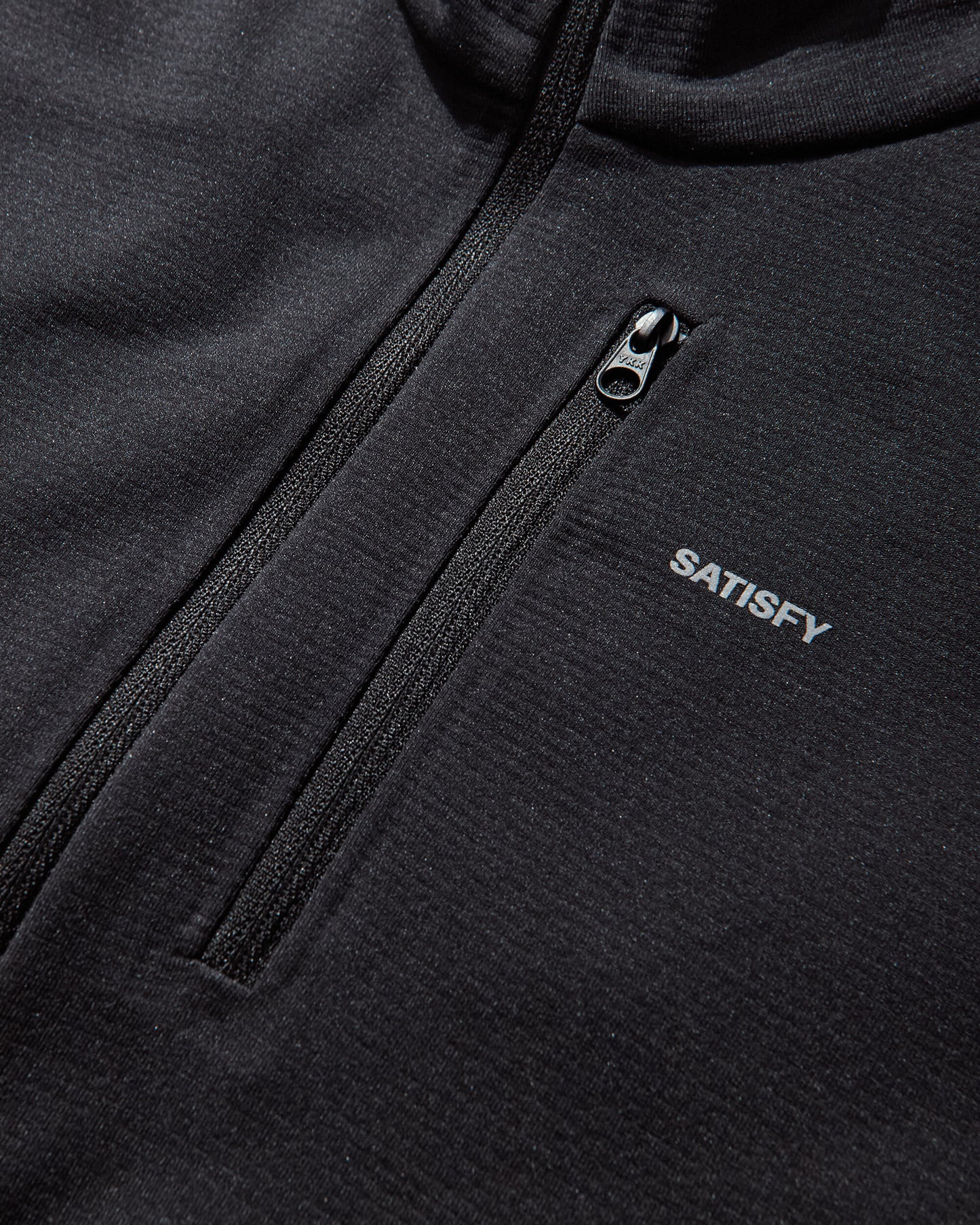 Satisfy Ghostfleece Half Zip Black Sweatshirts Zip-Ups 21005 00001