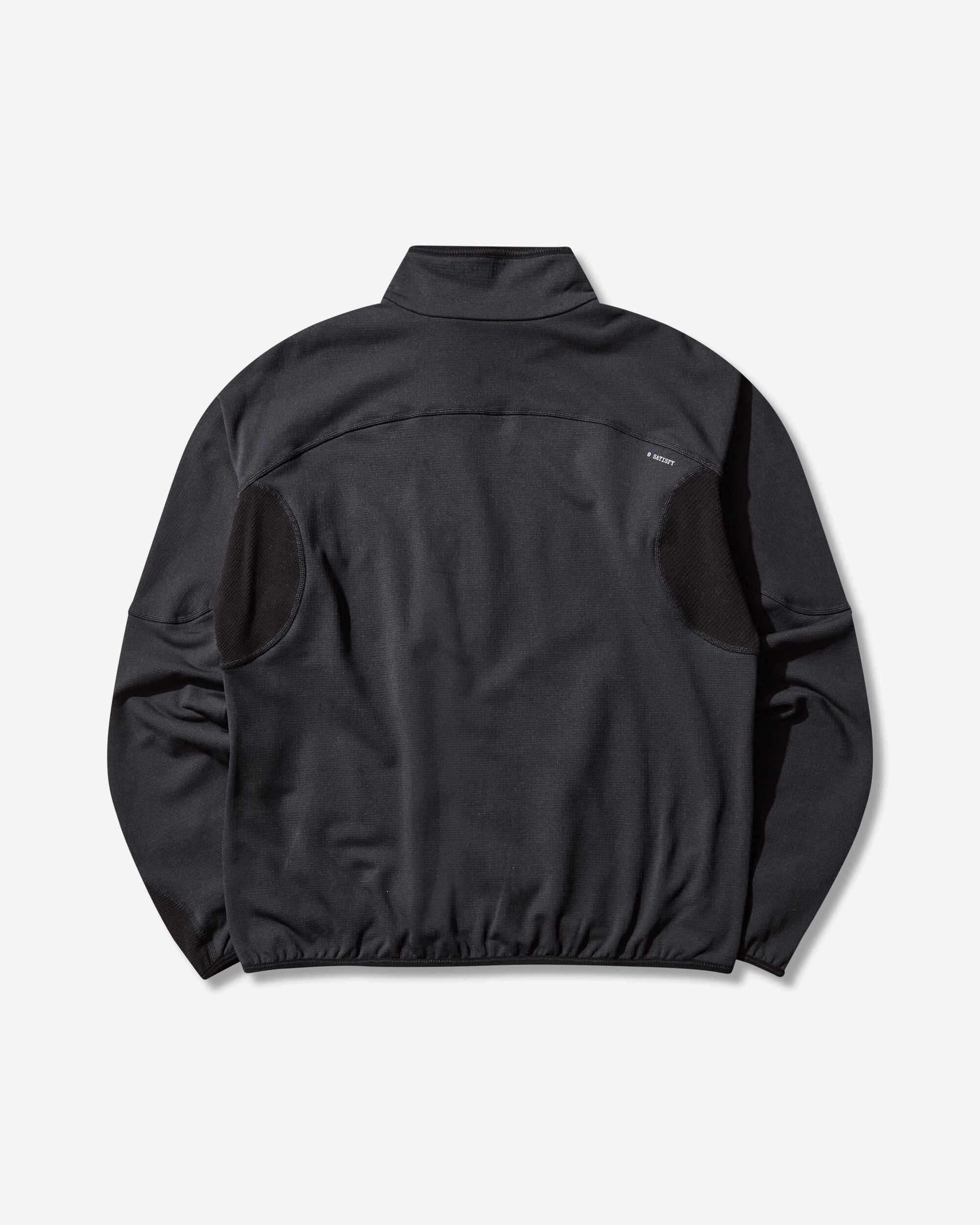 Satisfy Ghostfleece Half Zip Black Sweatshirts Zip-Ups 21005 00001