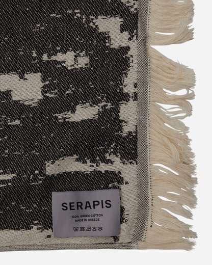 Serapis Hippocampus Pattern Towel Black Textile Bath Towels HW2TO2 001