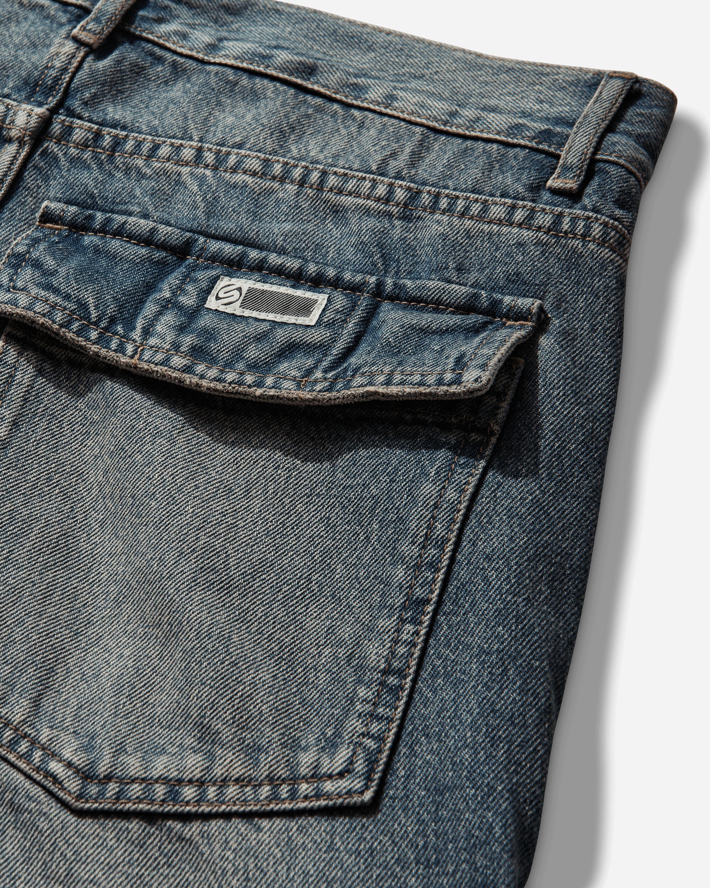 Silas Vintage Wash Cargo Blue Fade Pants Cargo LN-P002A01 BLUEFADE