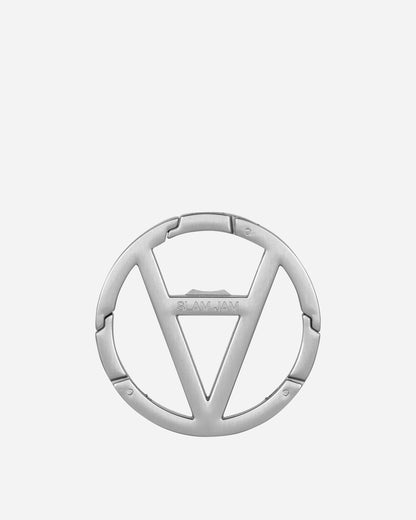 Slam Jam Chaos Is Order Logo Carabiner Silver Small Accessories Keychains BBUW202OT01 GRY0002