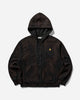 Slam Jam Carhartt x Tintoria Emiliana x Slam Jam "Poor Grade" Hooded American Script Jacket Black Coats and Jackets Jackets I028279 89XX