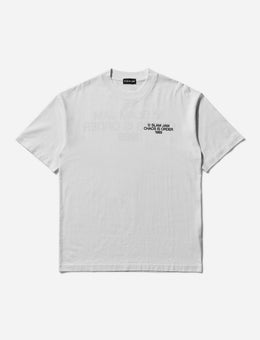 Slam Jam Chaos Is Order T-Shirt White T-Shirts Shortsleeve SJPRCHAOS WHT