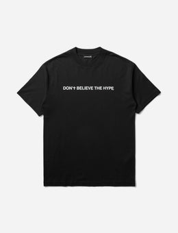 Slam Jam Don'T Believe The Hype T-Shirt Black T-Shirts Shortsleeve SJPRDONS BLK