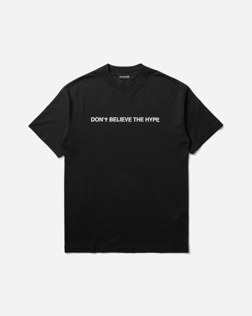 Slam Jam Don'T Believe The Hype T-Shirt Black T-Shirts Shortsleeve SJPRDONS BLK