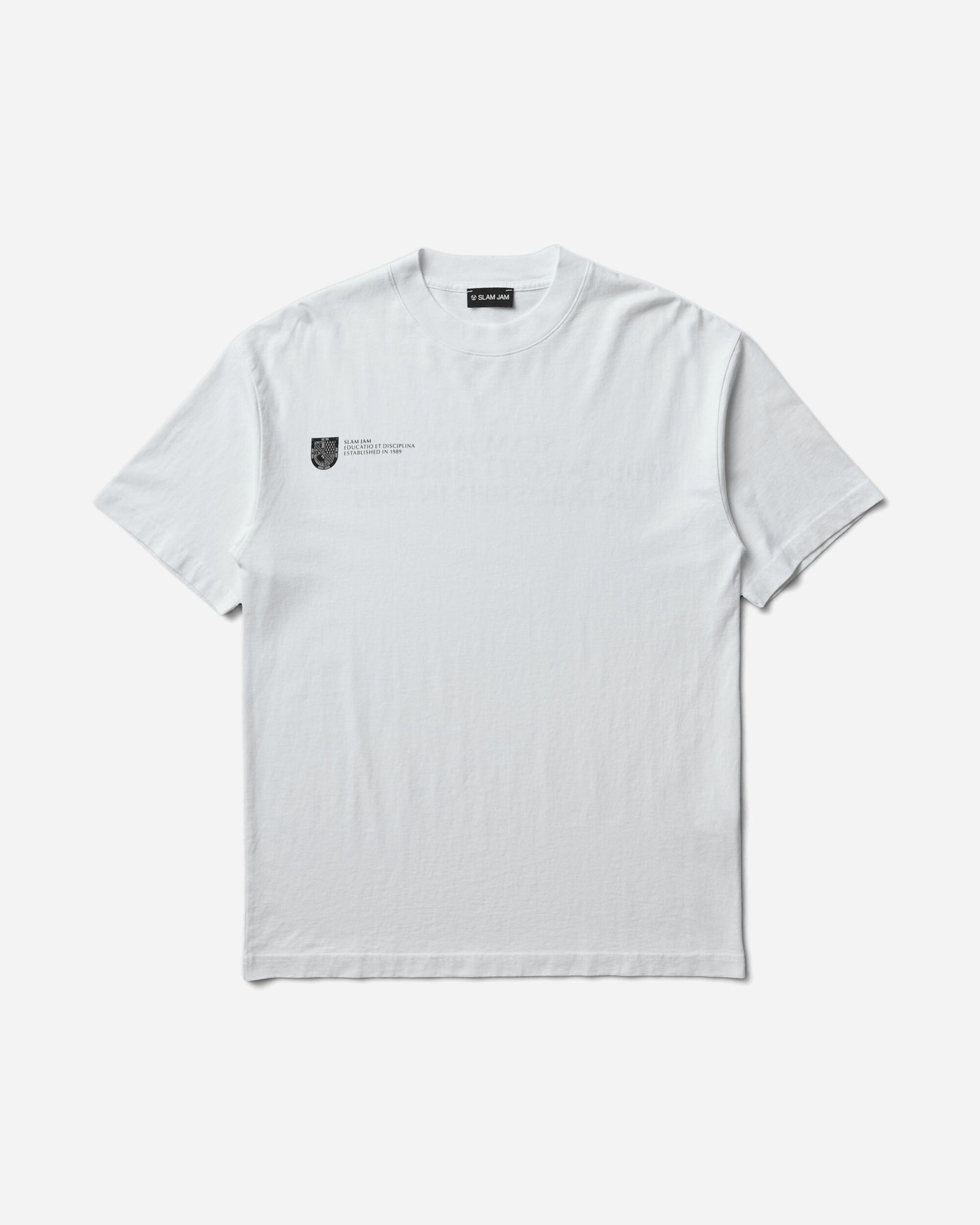 Slam Jam Educatio Et Disciplina T-Shirt White T-Shirts Shortsleeve SJPRALMAS WHT
