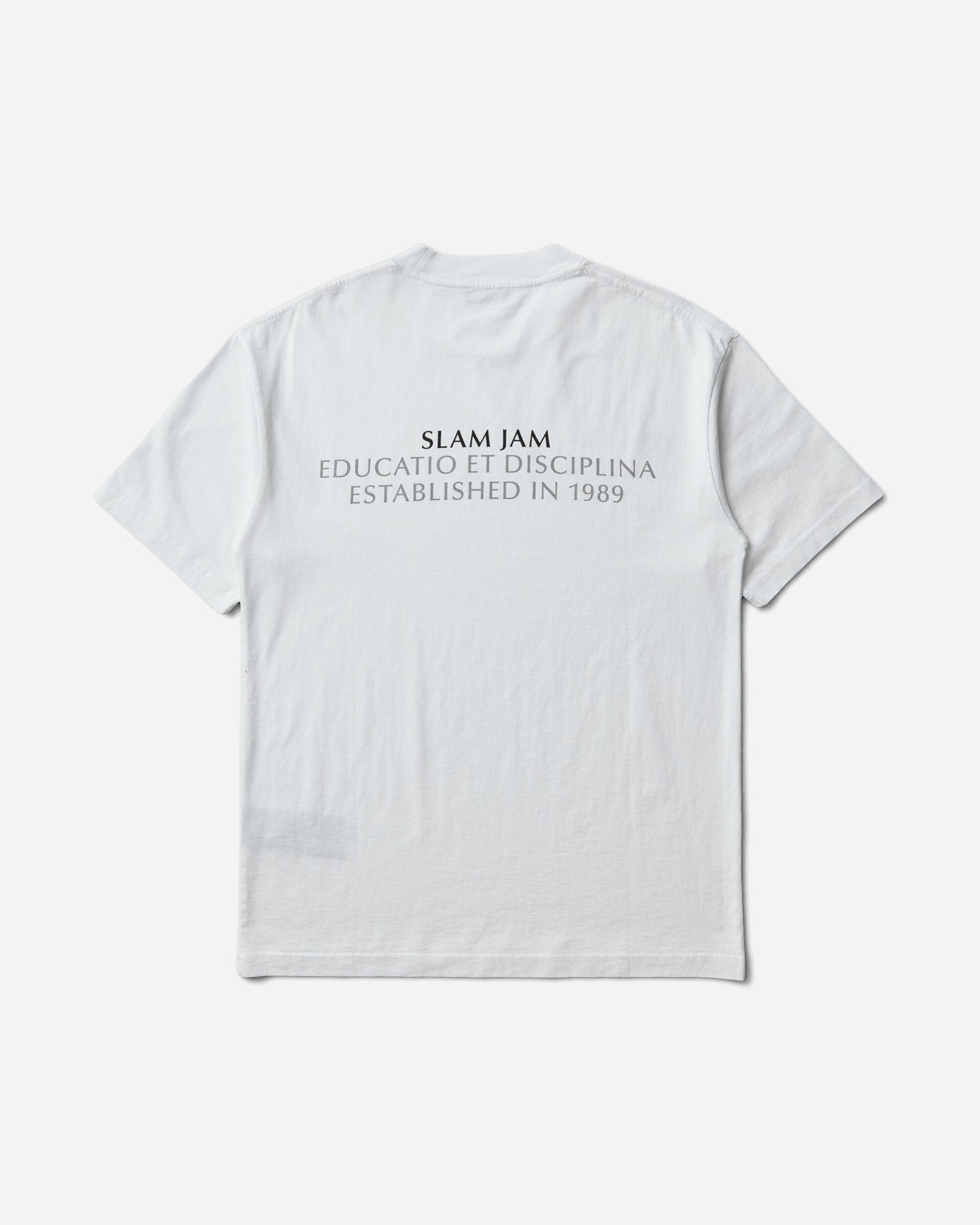Slam Jam Educatio Et Disciplina T-Shirt White T-Shirts Shortsleeve SJPRALMAS WHT