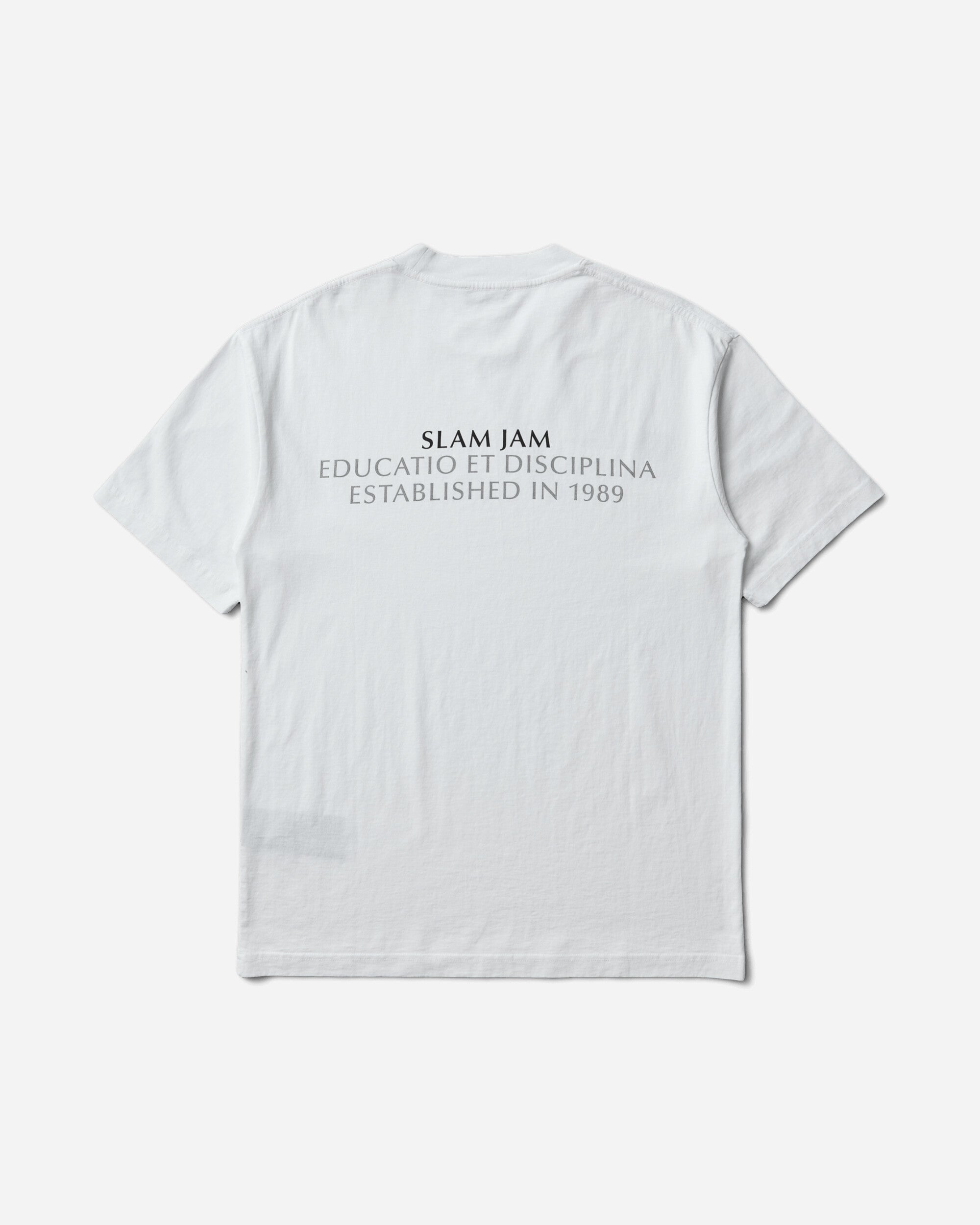 Slam Jam Educatio Et Disciplina T-Shirt White T-Shirts Shortsleeve SJPRALMAS WHT