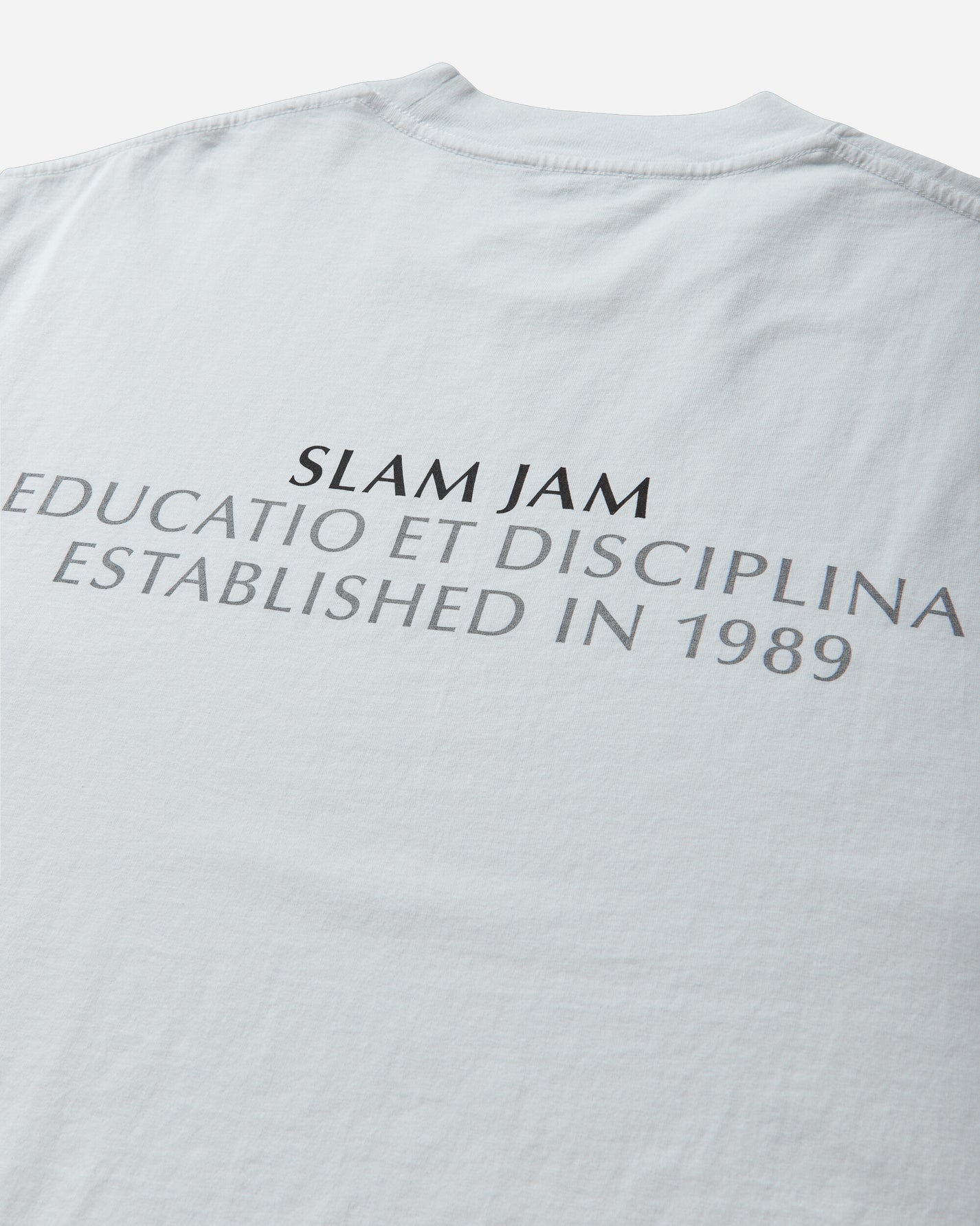 Slam Jam Educatio Et Disciplina T-Shirt White T-Shirts Shortsleeve SJPRALMAS WHT