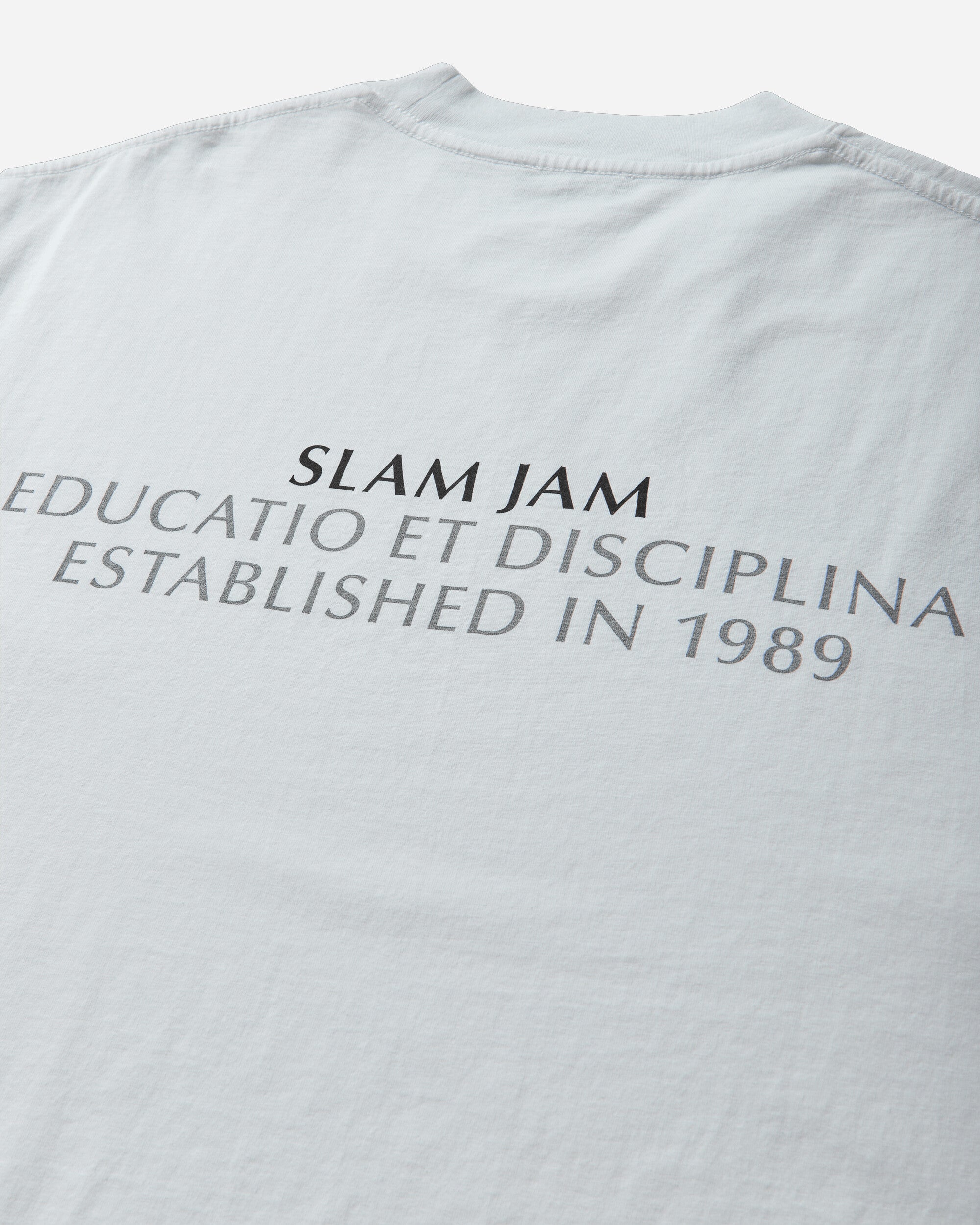 Slam Jam Educatio Et Disciplina T-Shirt White T-Shirts Shortsleeve SJPRALMAS WHT