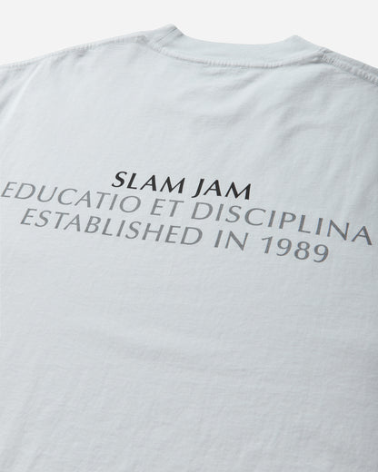 Slam Jam Educatio Et Disciplina T-Shirt White T-Shirts Shortsleeve SJPRALMAS WHT