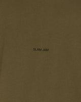 Slam Jam MILITARY (UN) LOGO T-SHIRT Military Grn T-Shirts Shortsleeve SJZMTS05JY04 GRN002
