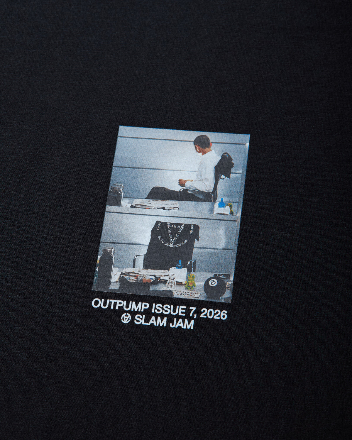 Slam Jam Outpump x Slam Jam T-Shirt Black T-Shirts Shortsleeve SJF26OUTPUMP BLK