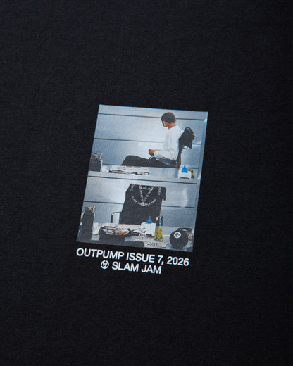 Slam Jam Outpump x Slam Jam T-Shirt Black T-Shirts Shortsleeve SJF26OUTPUMP BLK