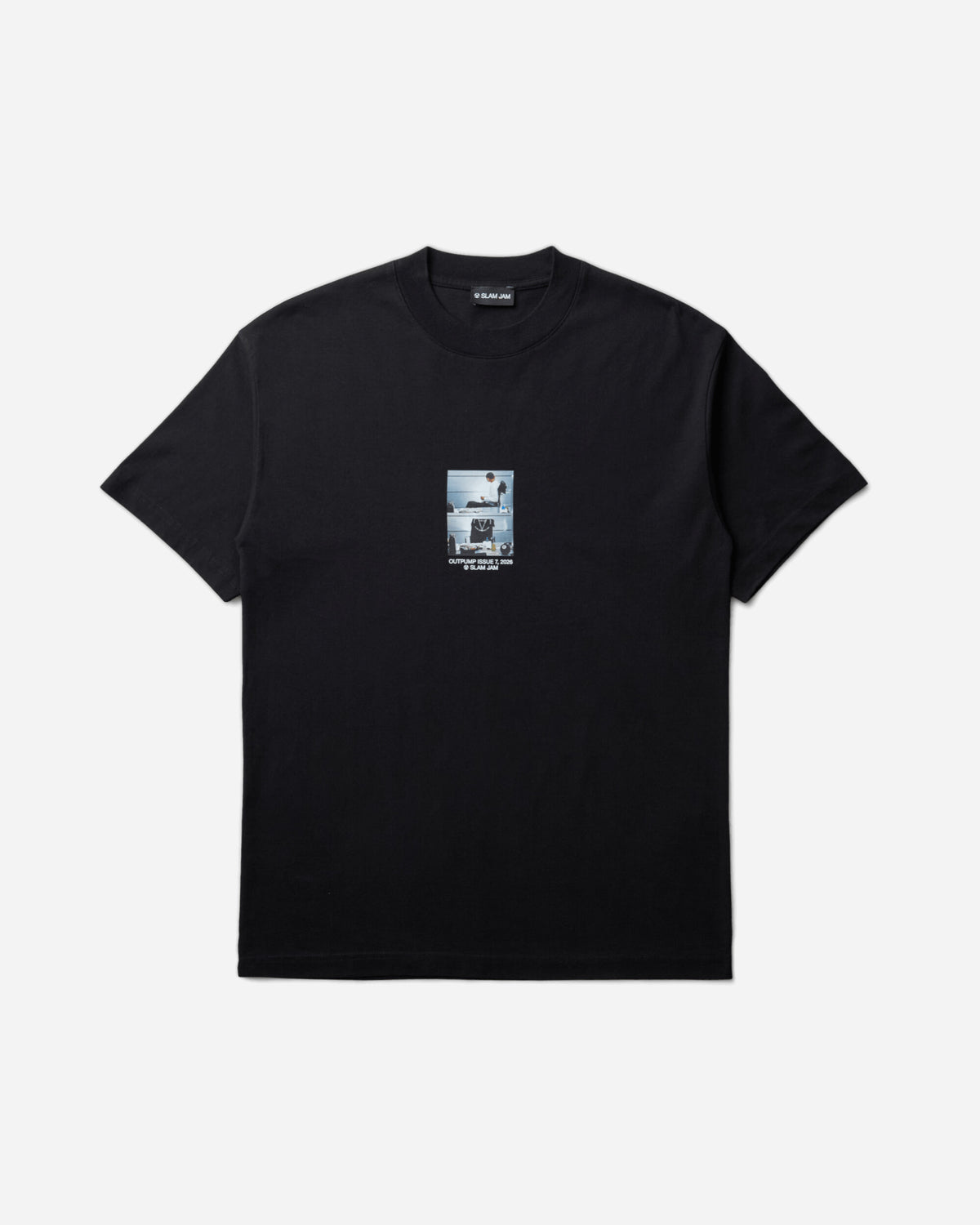 Slam Jam Outpump x Slam Jam T-Shirt Black T-Shirts Shortsleeve SJF26OUTPUMP BLK