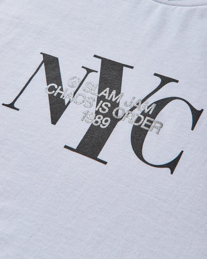 Slam Jam Slam Jam New York City T-Shirt White T-Shirts Shortsleeve SJNYCTEE1 WHT