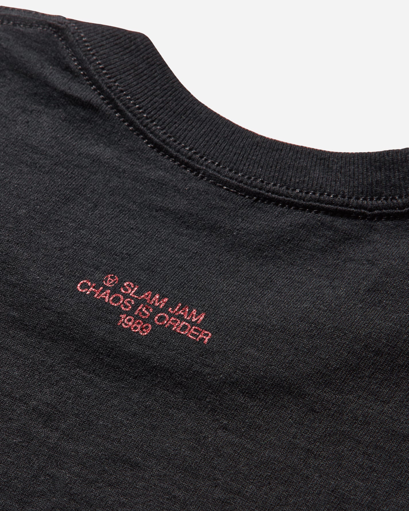 Slam Jam Slam Jam Panini T-Shirt Black T-Shirts Shortsleeve SJPANINITEE BLK