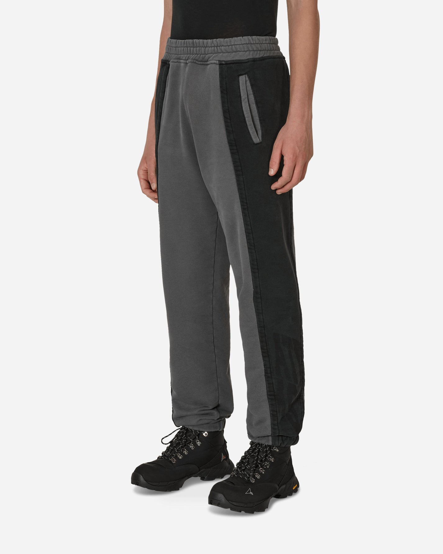 Slam Jam Panel Sweatpant Gray Black Pants Sweatpants SBM0020FA12 GRYBL01