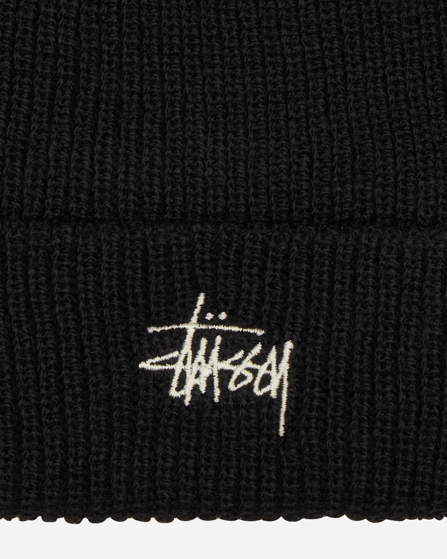 Stüssy Basic Cuff Beanie Black Hats Beanies 1321019 0001