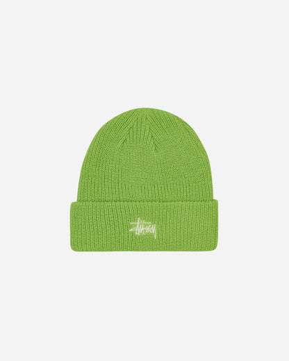 Stüssy Basic Cuff Beanie Bright Green Hats Beanies 1321019 BGRE