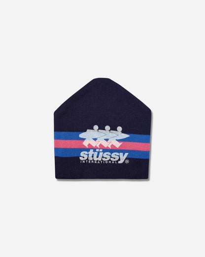 Stüssy Stripe Ski Beanie Navy Hats Beanies 1321276SJ 0806