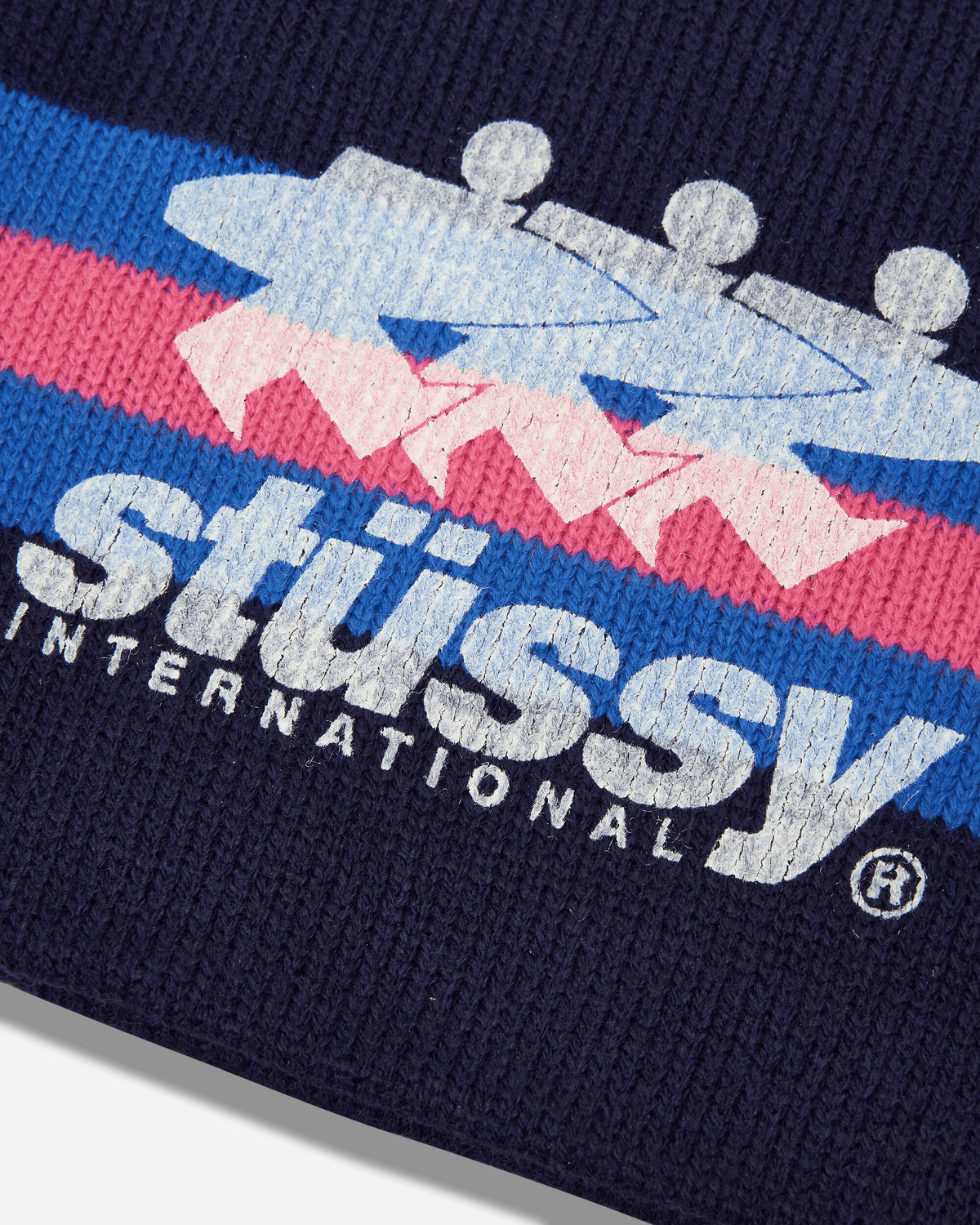 Stüssy Stripe Ski Beanie Navy Hats Beanies 1321276SJ 0806
