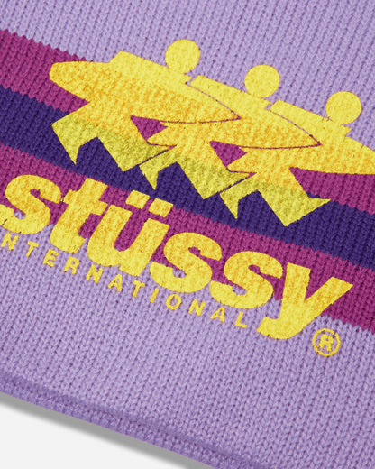 Stüssy Stripe Ski Beanie Purple Hats Beanies 1321276SJ 0809