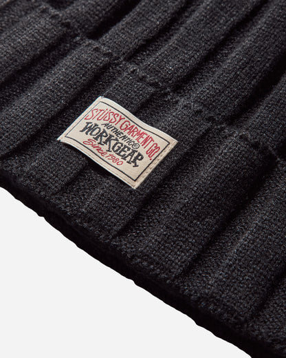Stüssy Workwear Cuff Beanie Black Hats Beanies 1321147 0001