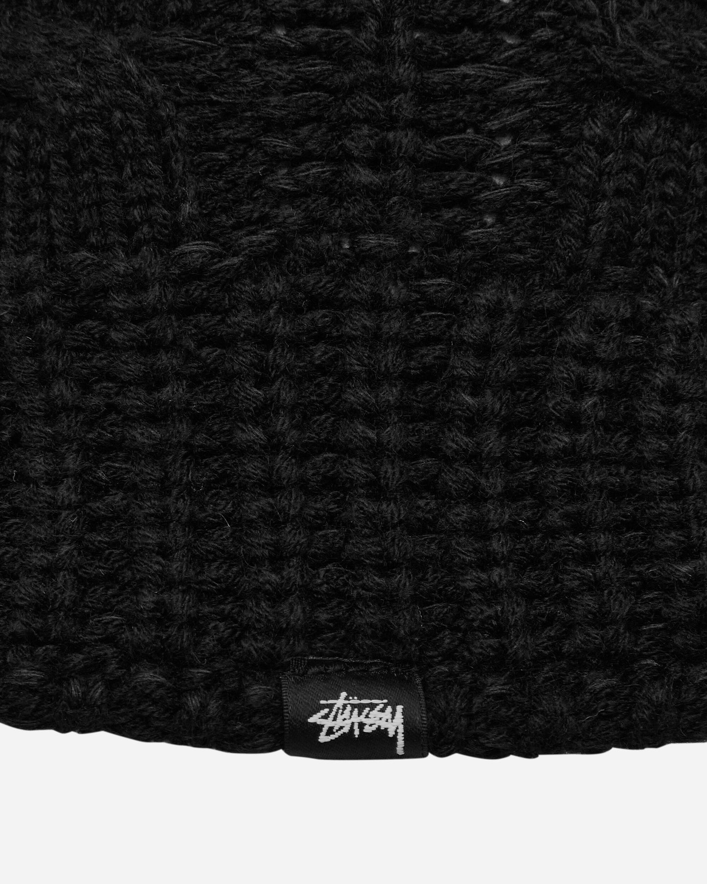 Stüssy Cable Knit Bucket Hat Black Hats Bucket 1321193 0001