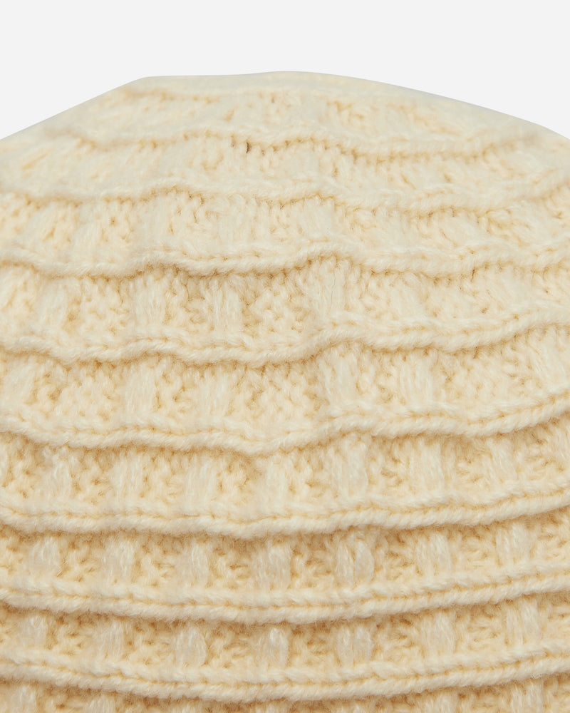 Stüssy Waffle Knit Bucket Hat Bone - Slam Jam® Official Store
