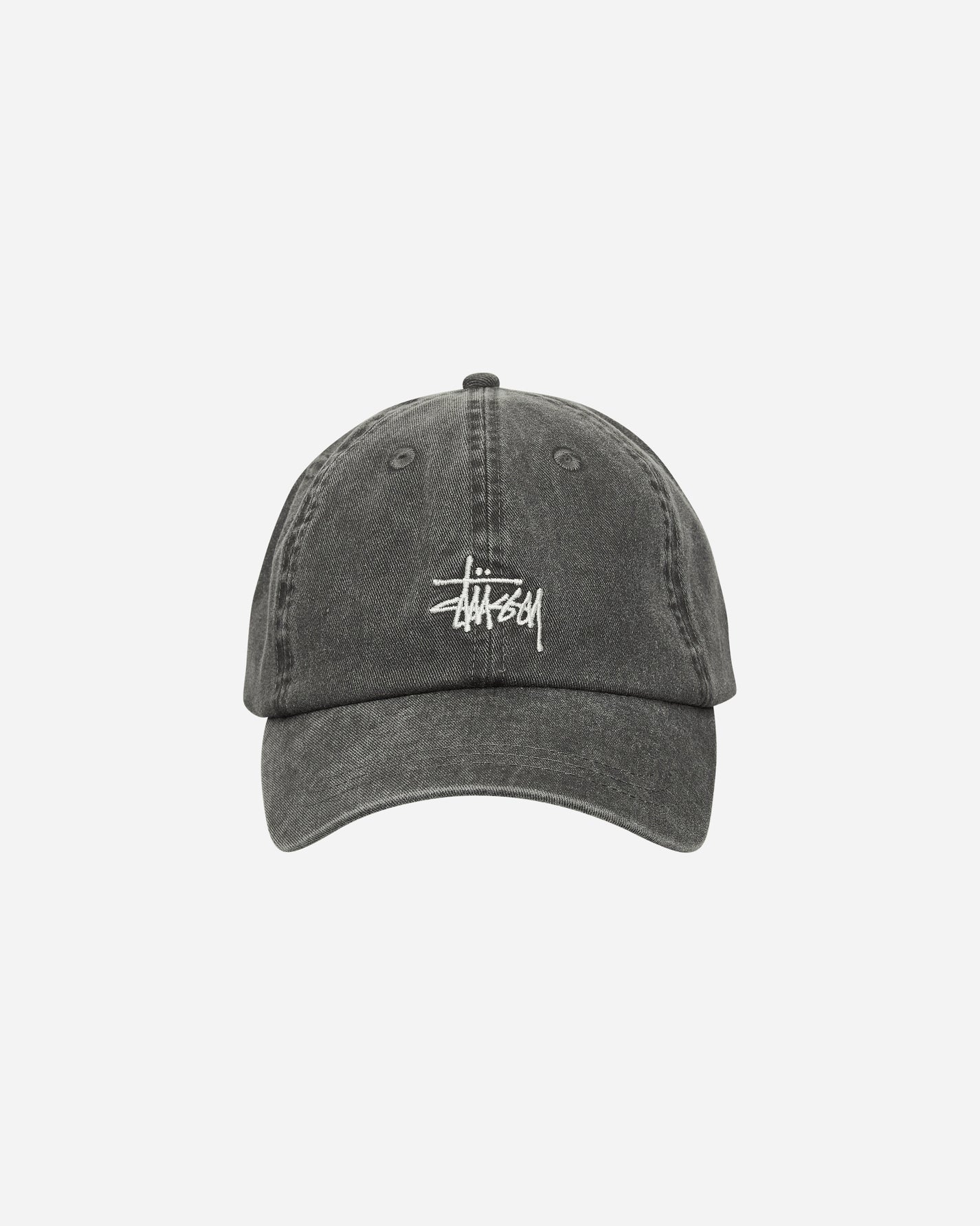 Stüssy Basic Washed Low Pro Cap Charcoal Hats Caps 1311163SJ 0002