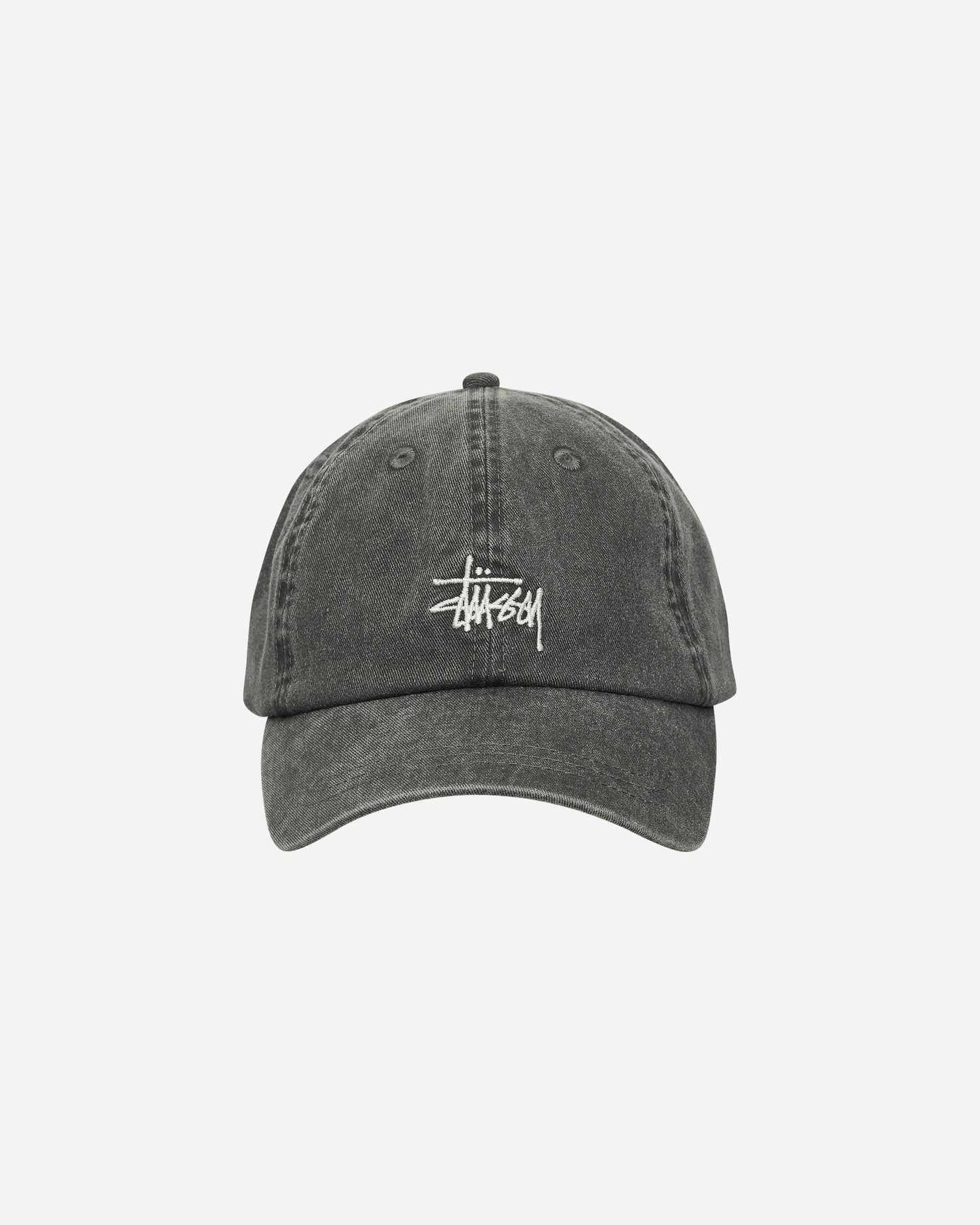 Stüssy Basic Washed Low Pro Cap Charcoal Hats Caps 1311163SJ 0002