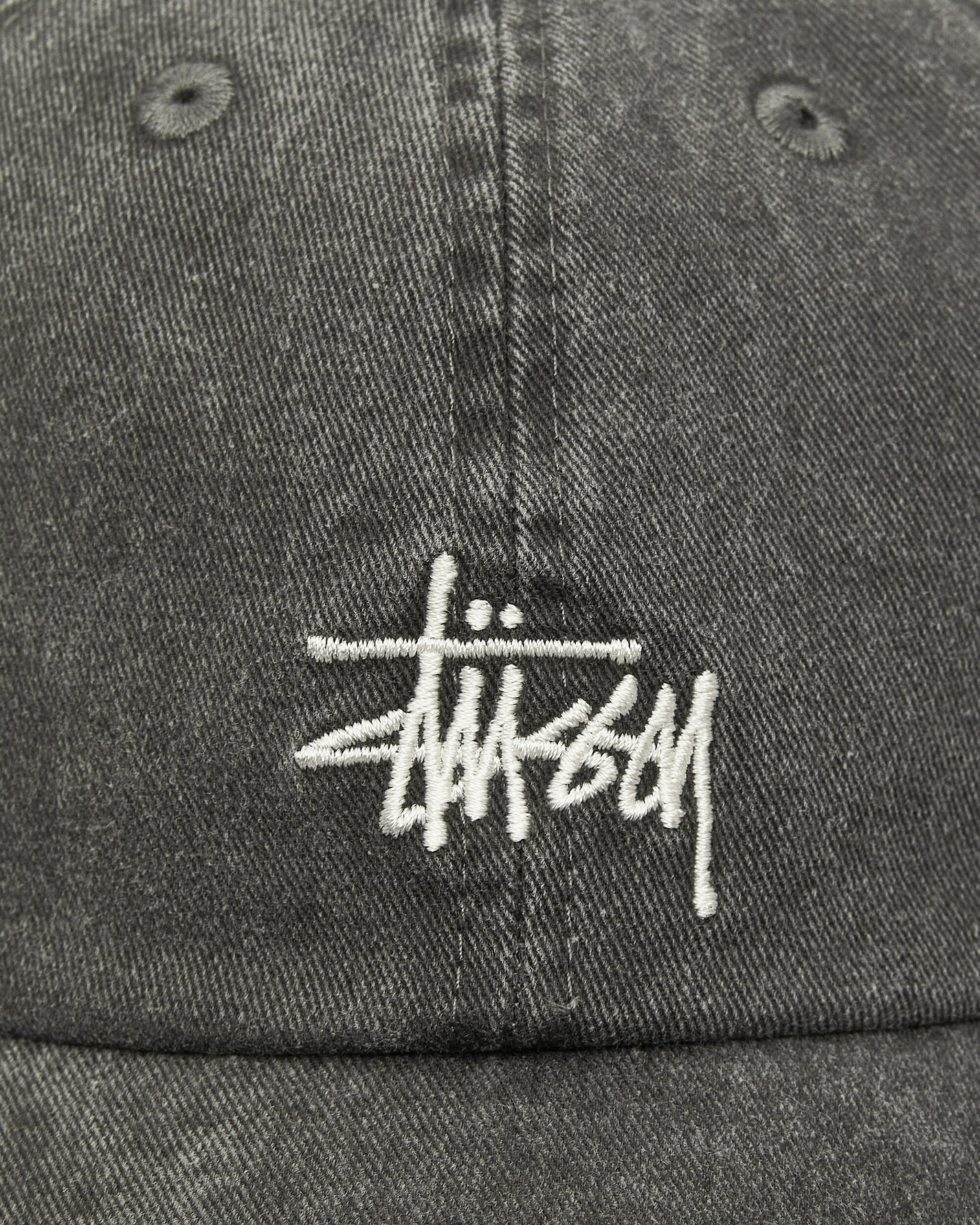 Stüssy Basic Washed Low Pro Cap Charcoal Hats Caps 1311163SJ 0002