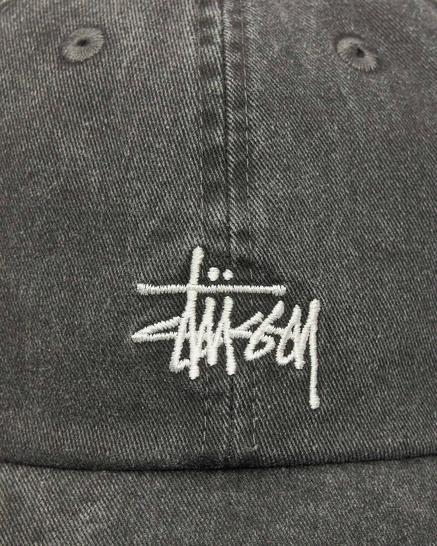 Stüssy Basic Washed Low Pro Cap Charcoal Hats Caps 1311163SJ 0002