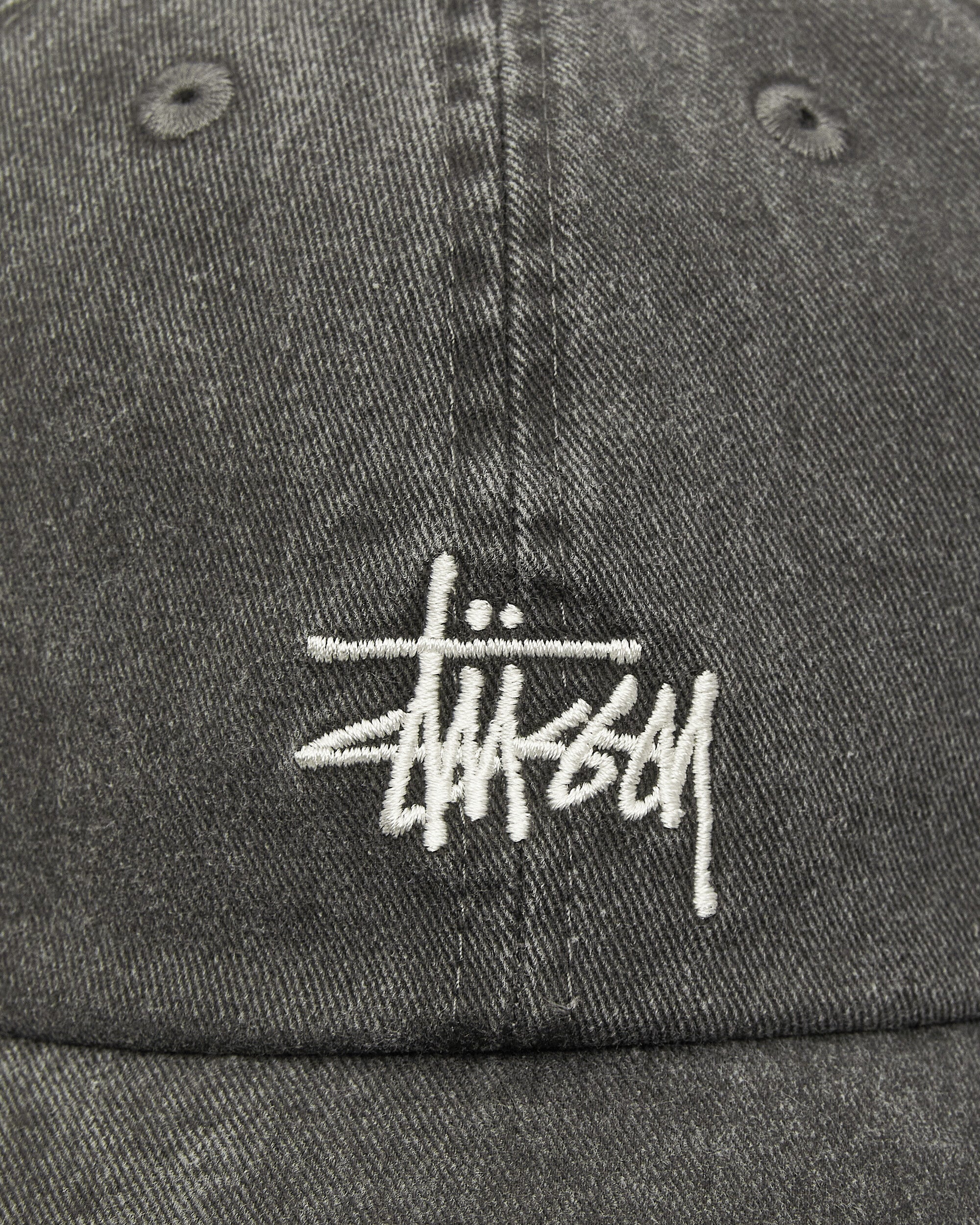 Stüssy Basic Washed Low Pro Cap Charcoal Hats Caps 1311163SJ 0002