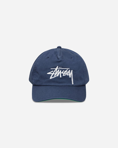 Stüssy Big Stock Mid Depth Cap Deep Blue Hats Caps 1311209SJ 0866