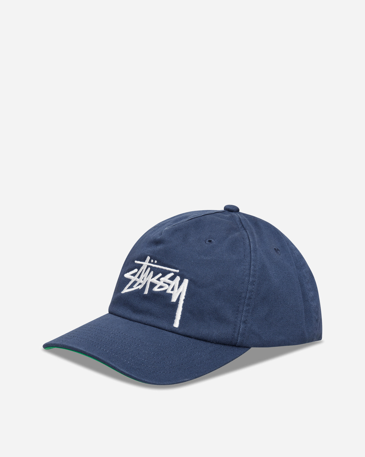 Stüssy Big Stock Mid Depth Cap Deep Blue Hats Caps 1311209SJ 0866