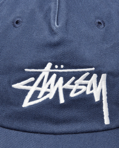 Stüssy Big Stock Mid Depth Cap Deep Blue Hats Caps 1311209SJ 0866