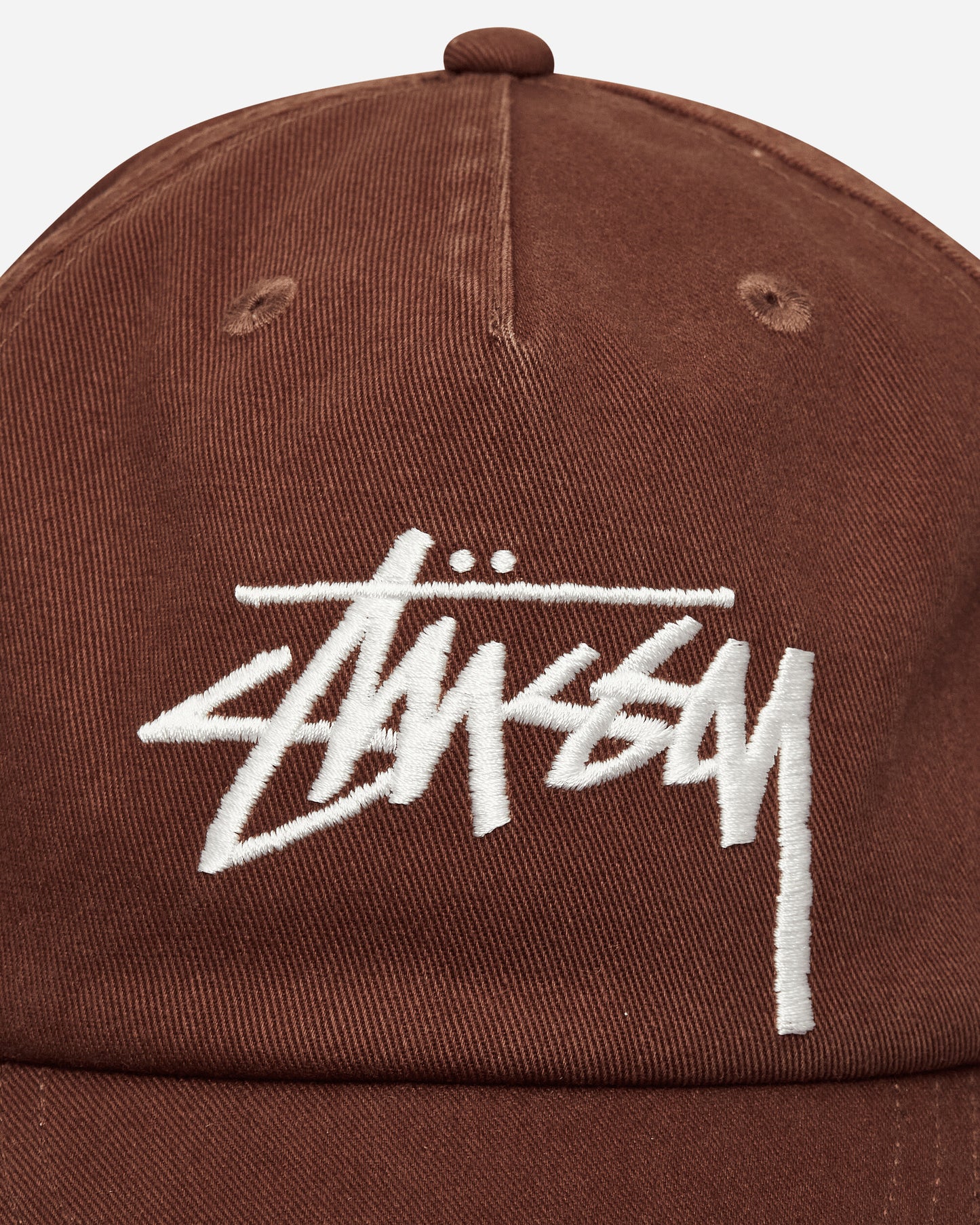 Stüssy Big Stock Mid Depth Cap Chocolate Hats Caps 1311145 1003