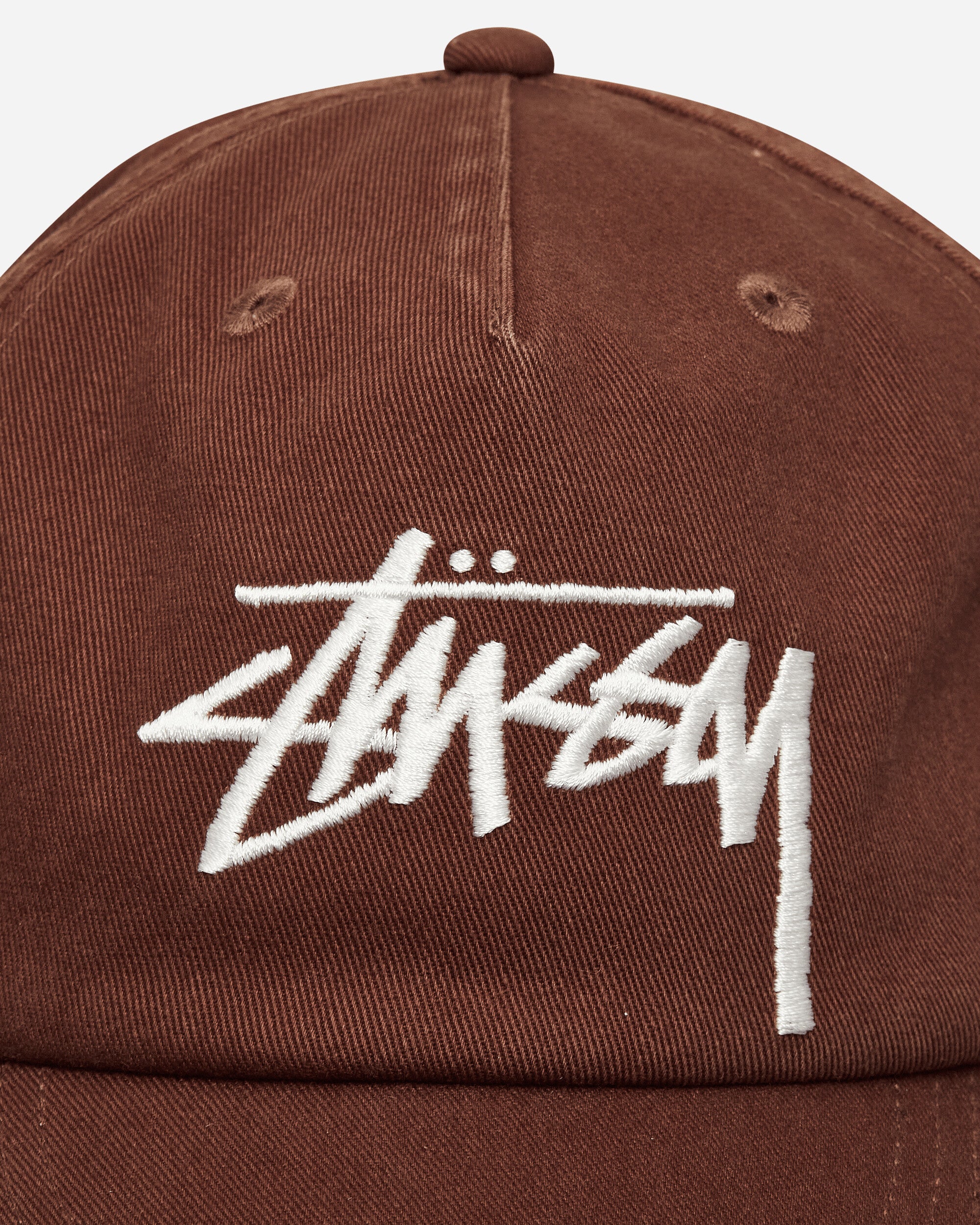Stüssy Big Stock Mid Depth Cap Chocolate Hats Caps 1311145 1003