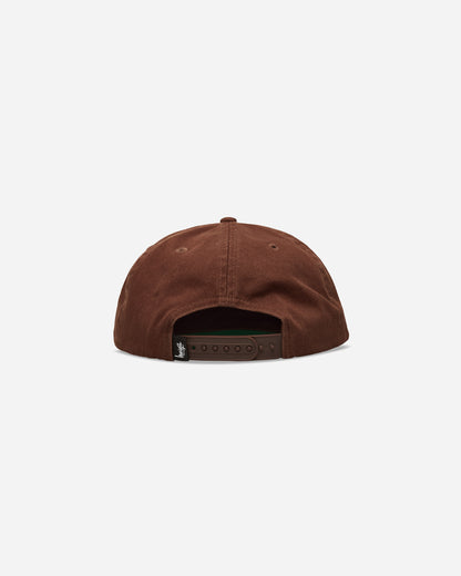 Stüssy Big Stock Mid Depth Cap Chocolate Hats Caps 1311145 1003