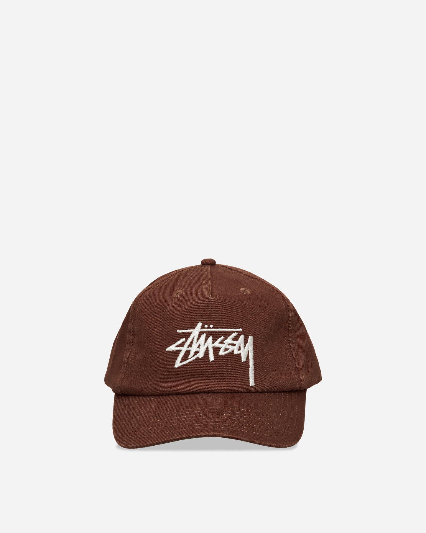 Stüssy Big Stock Mid Depth Cap Chocolate Hats Caps 1311145 1003