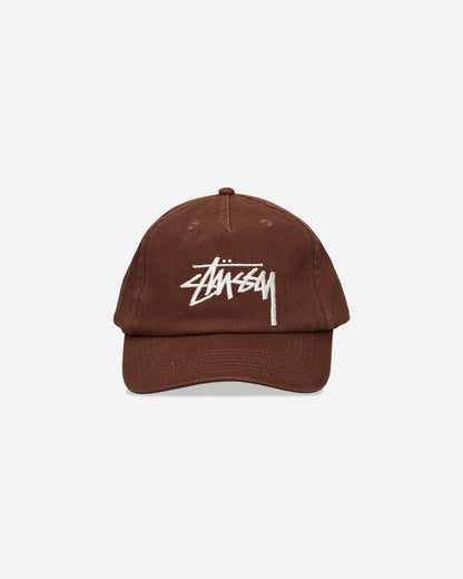 Stüssy Big Stock Mid Depth Cap Chocolate Hats Caps 1311145 1003
