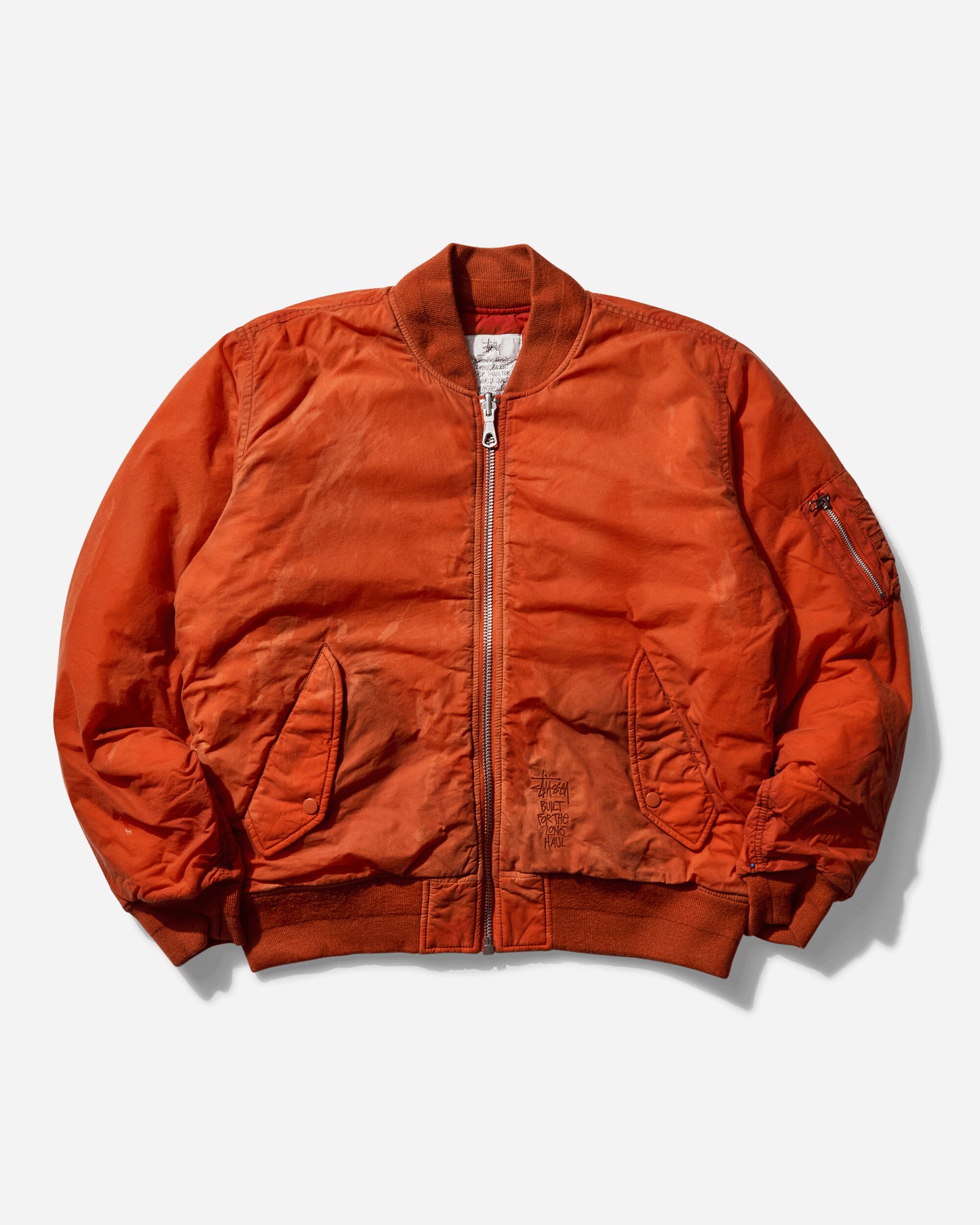 Stüssy Quilted Bomber Waxed Rust Coats and Jackets Bomber Jackets 115803SJ 0627