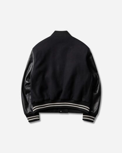 Stüssy Wool Varsity Black Coats and Jackets Bomber Jackets 115968SJ 0001